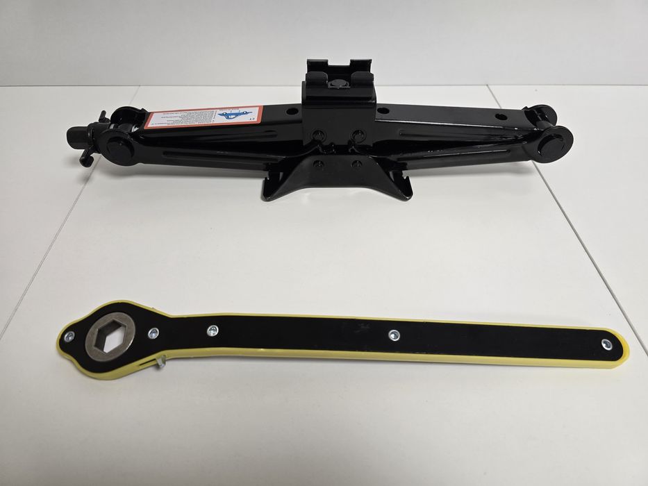 Podnośnik nożycowy, 2 t, podnośnik samochodowy, z grzechotką,