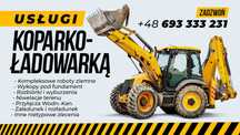 Usługi koparko ładowarką