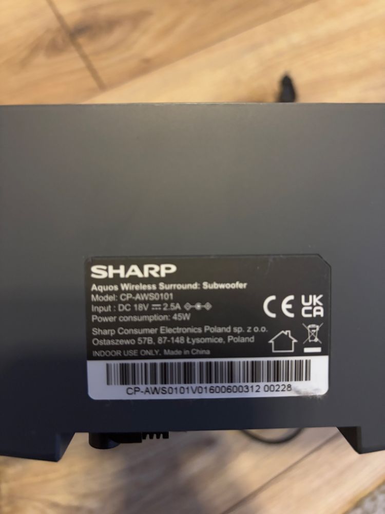 Subwoofer SHARP CP-AWS0101