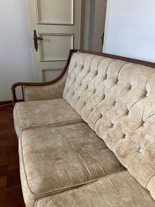 Sofá e 2 Cadeirões Vintage
