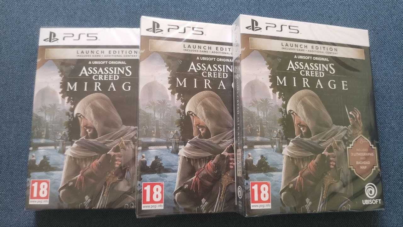 Assassin's Creed: Mirage Launch Edition (РS5) Диски новые, в пленке