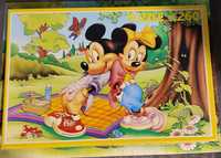 Puzzle 260 Grecja Myszka Mickey Minnie Mika Vintage