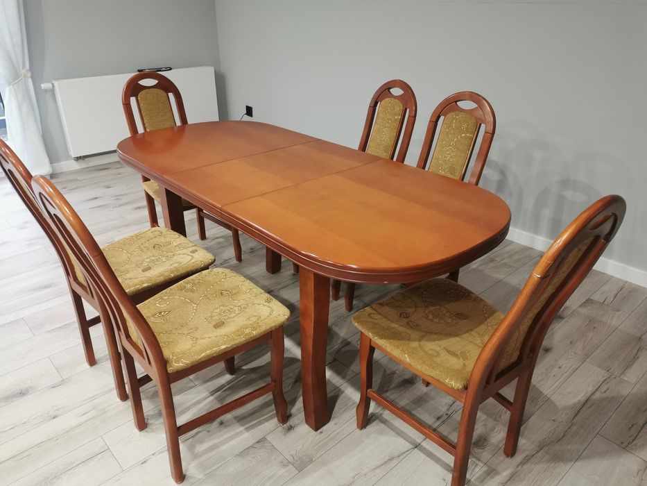 Zestaw stół 79x 140/180/220 +6 krzesło Stół z krzesłami