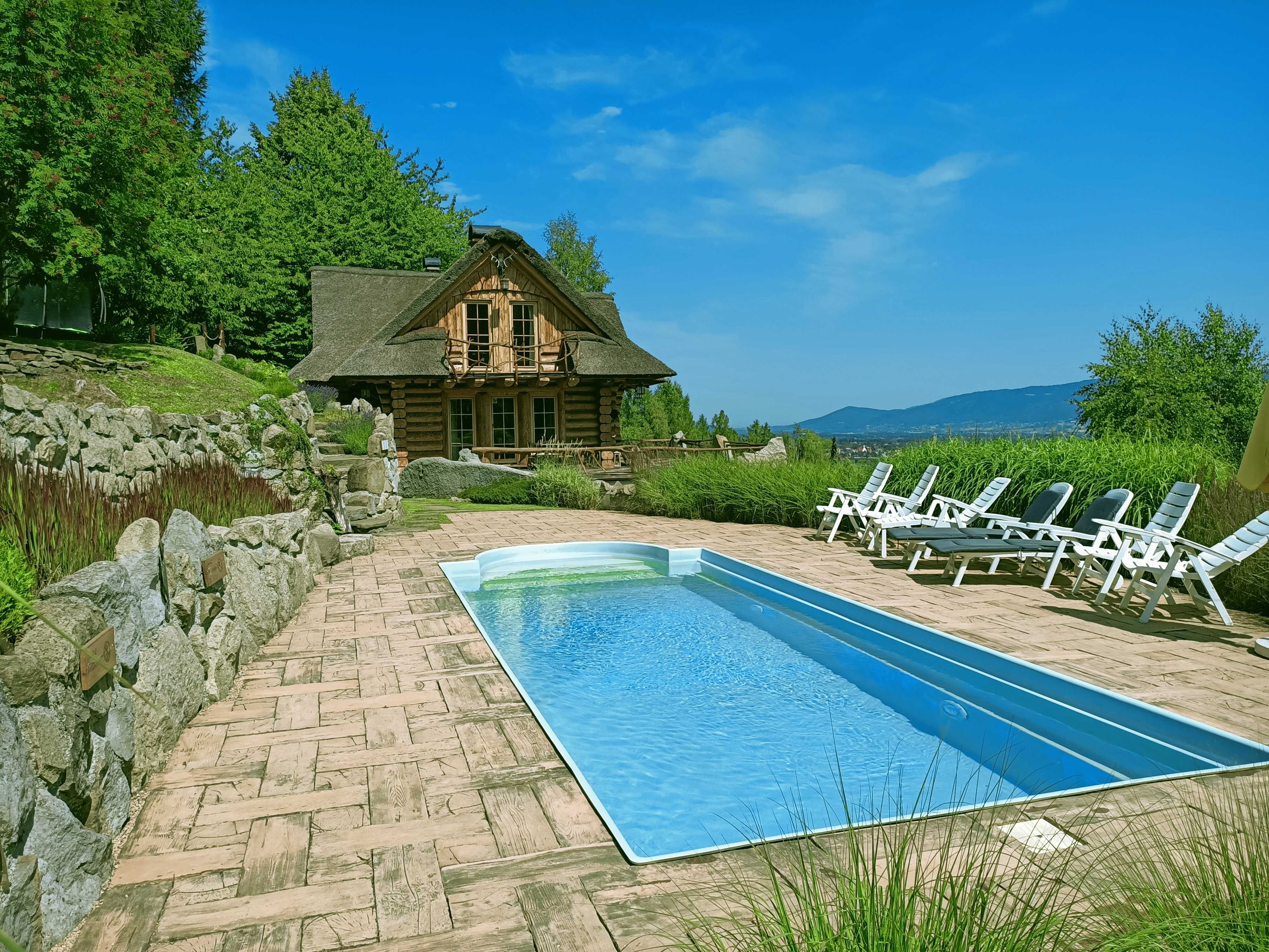 Dom w górach Lipowa Beskidy Balia Jacuzzi, 3 x SAUNA, SPA