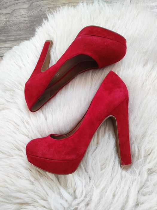 Czerwone buty szpilki Aldo Vintage y2k Red shoes 37 38