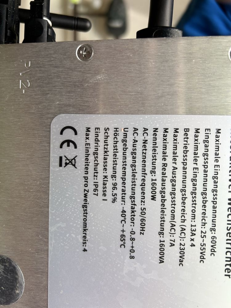 Mikro inwerter sieciowy 1600w Deye 4 mpp