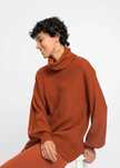 B.P.C sweter z golfem brązowy 36/38.