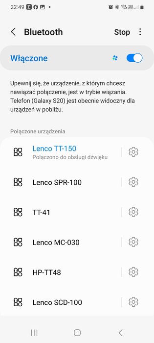 Lenco TT-150 Gramofon Bluetooh aux