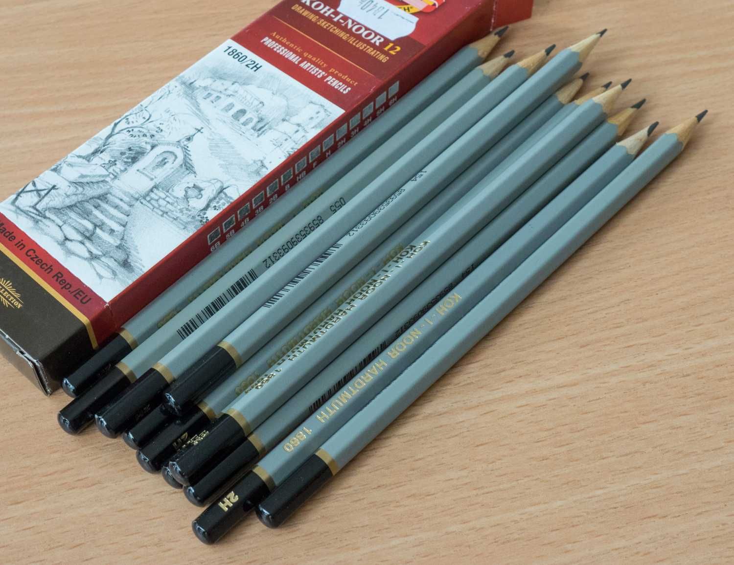 Ołówek grafitowy KOH-I-NOOR, 2H, opakowanie 12szt.