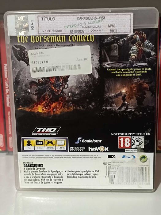 PS3 Jogos Call of Duty 4: Modern Warfare e Darksiders
