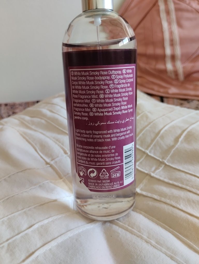 Bruma corporal e perfume white musk smoky Rose