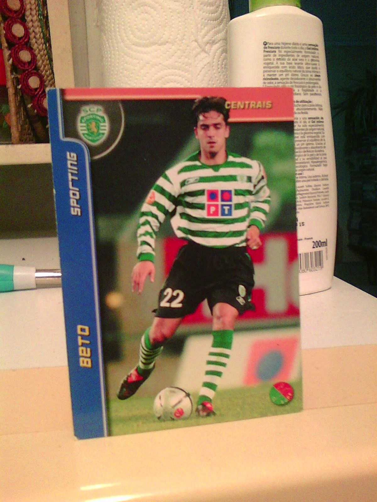 beto sporting 2005 carta trading panini