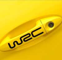 WRC- naklejki na klamki samochodu auta - 4 sztuki
