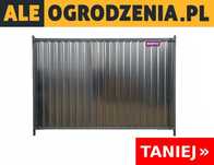 Ogrodzenie Budowlane Tymczasowe Pełne (Blacha Trapezowa) - 2,90 m