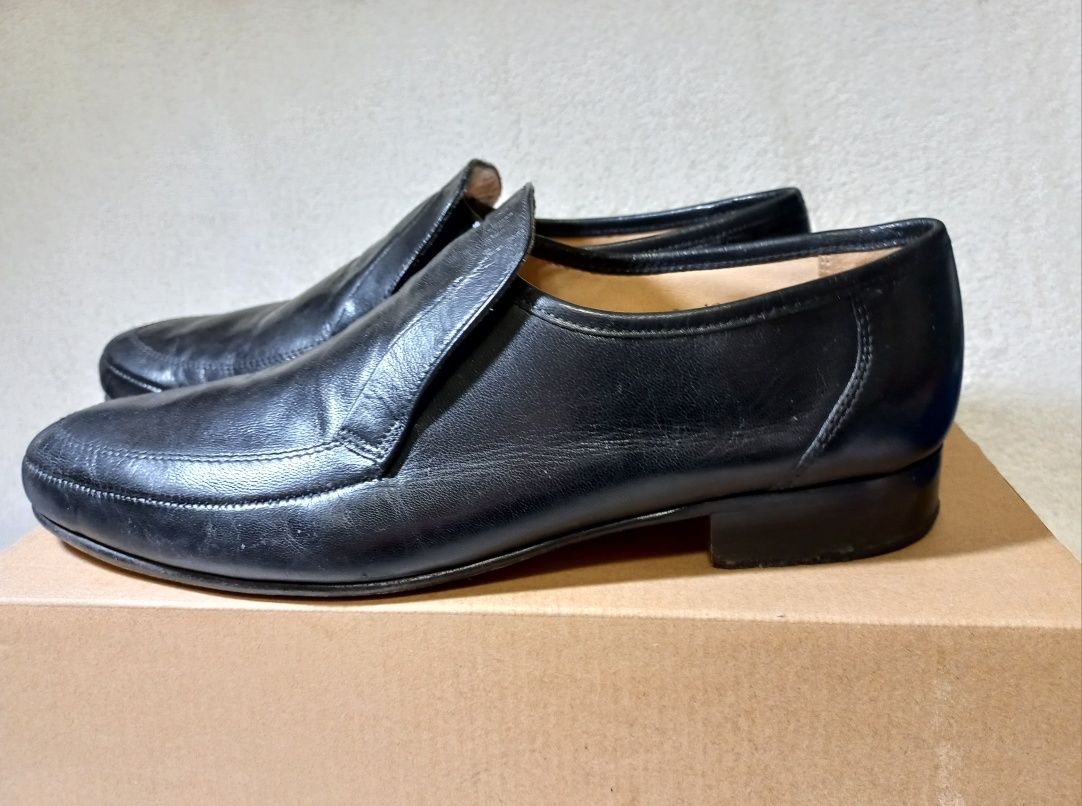Шкіряні туфлі 42-43 лофери туфли кожаные мужские/чоловічі