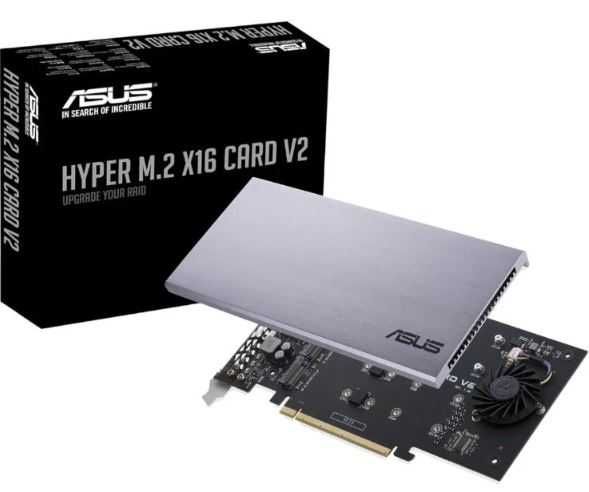 Адаптер Asus HYPER M.2 X16 CARD V2 4x M.2 NVMe to PCIe Adapter