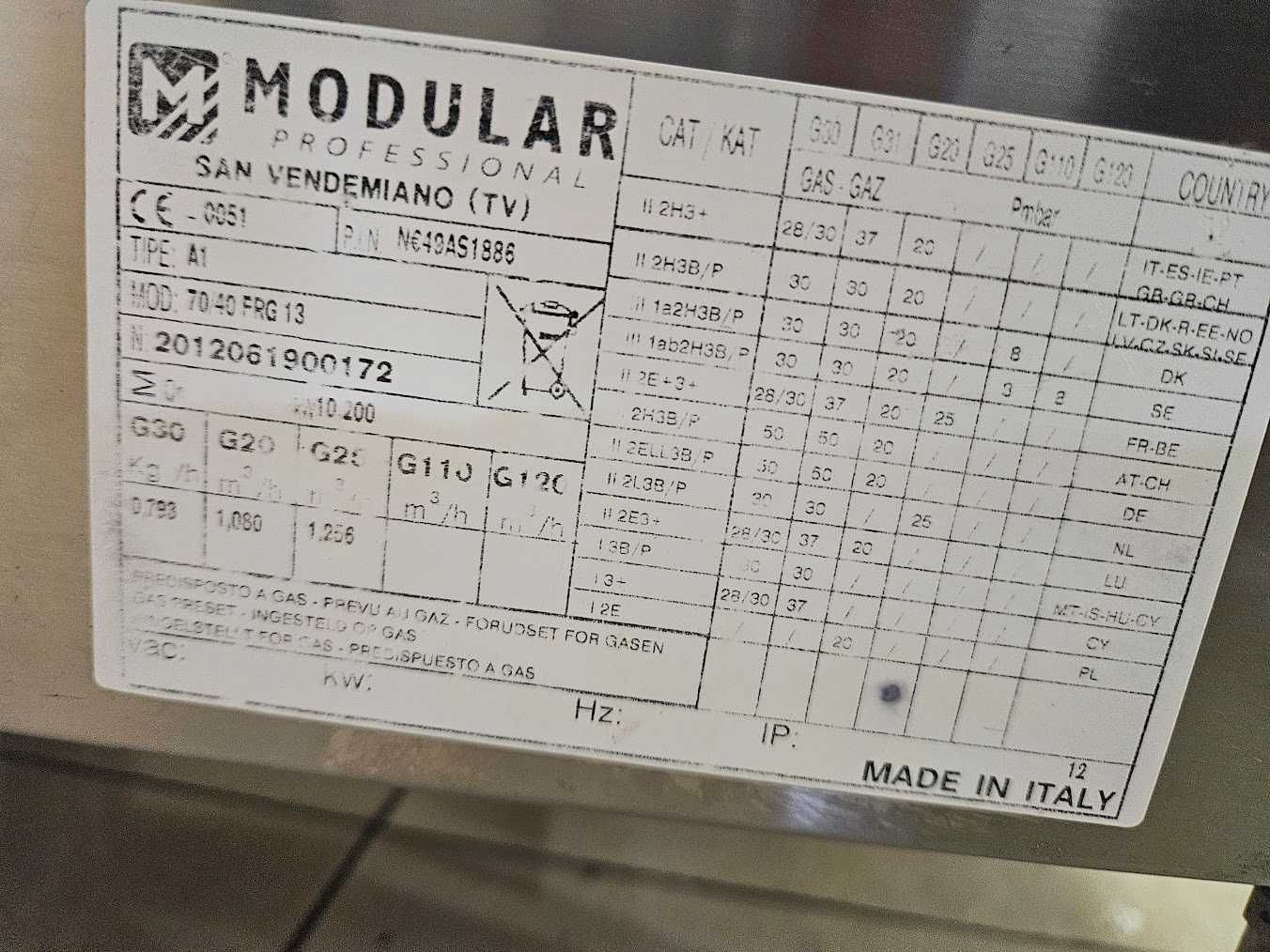 Frytkownica gazowa 13L  MODULAR  – profesjonalna, kompaktowa