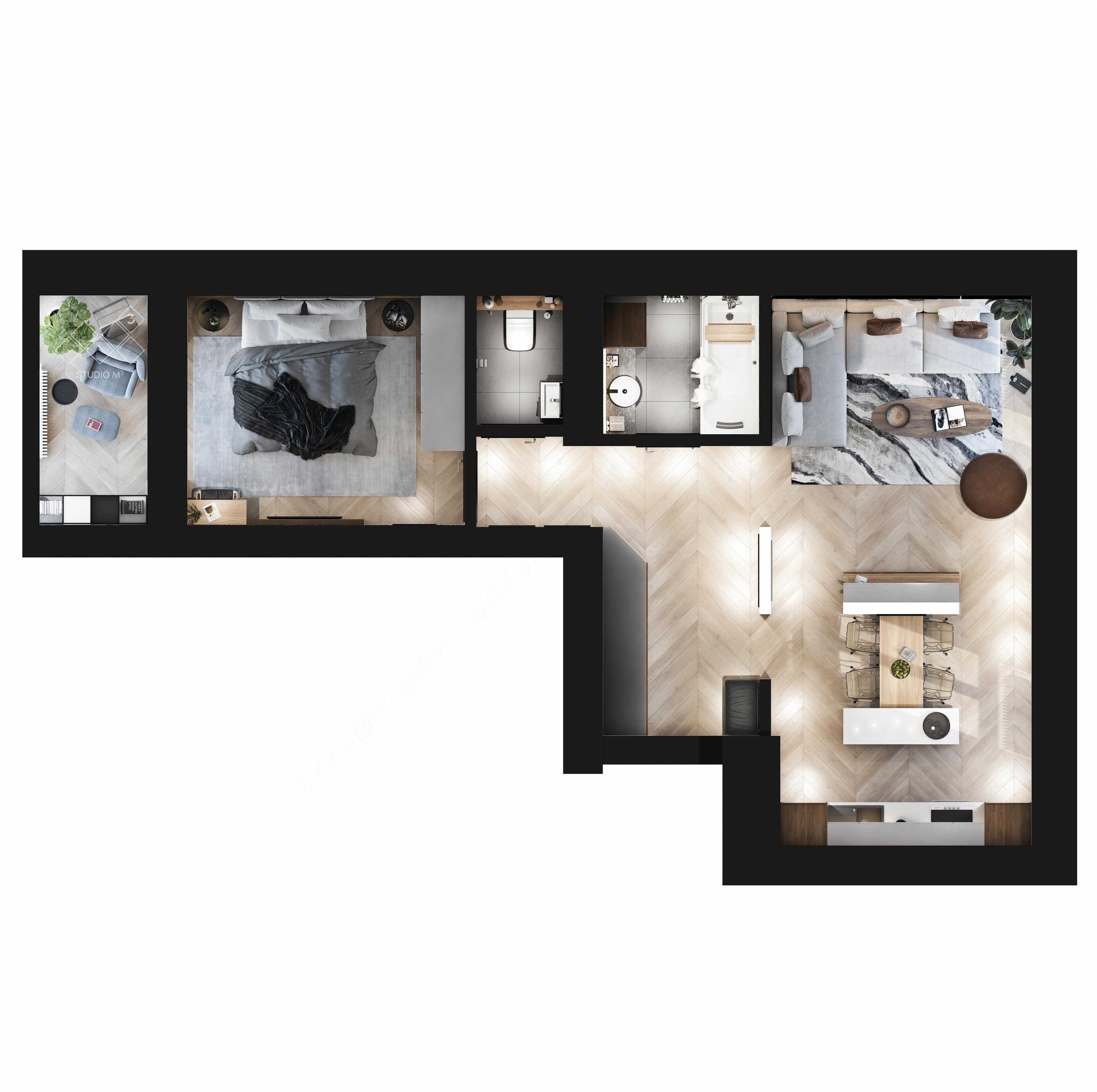 Введено в експлуатацію! Квартира ЖК "Park Residence". 56 м2. 2К єОселя