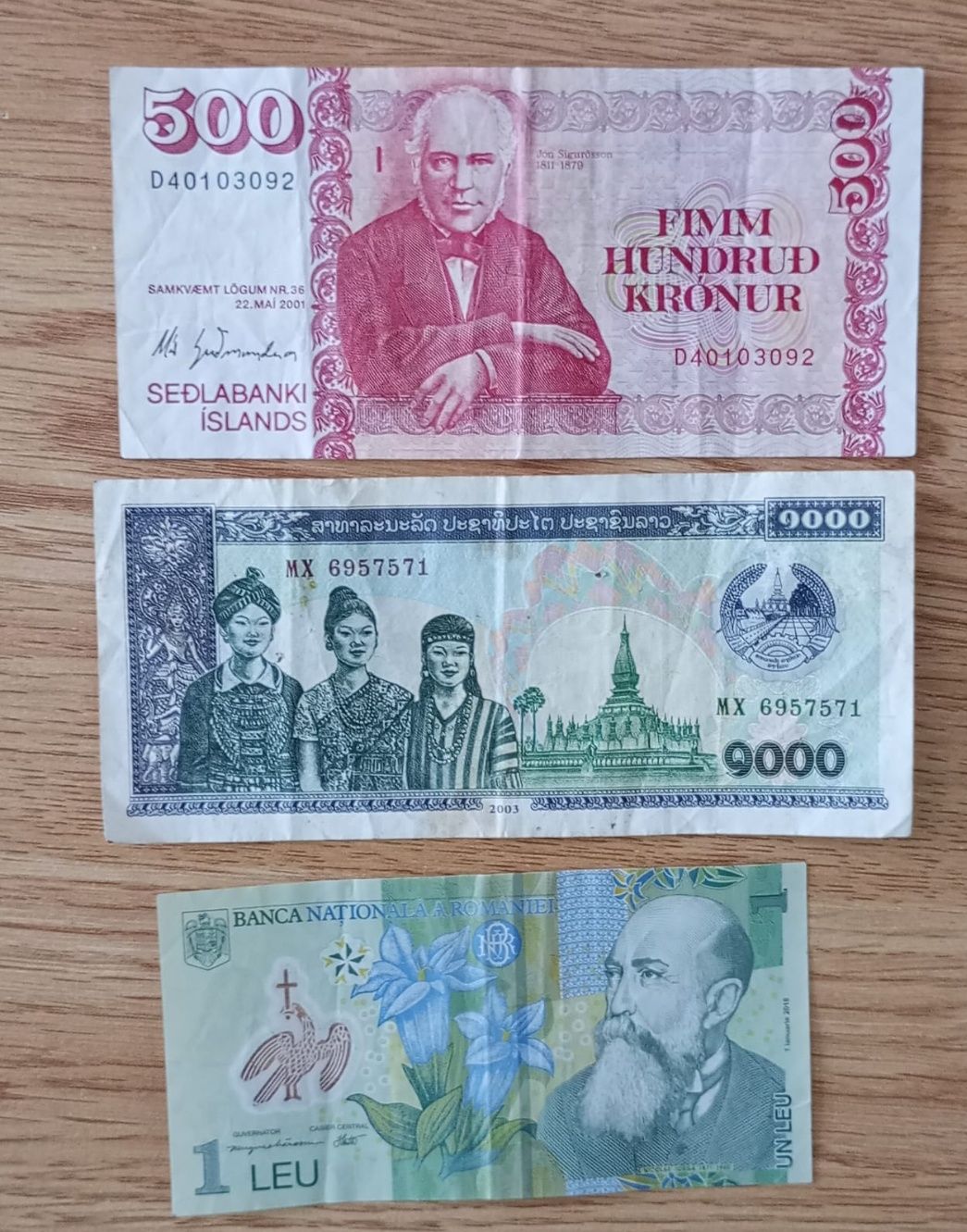 Banknoty Świata 14 szt