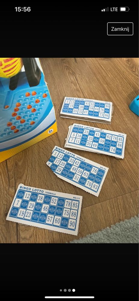 Zestaw zabawek klocki bingo
