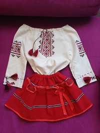 Костюм украинский вышиванка юбка