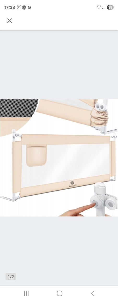Dostawka blokada do łóżka 180cm