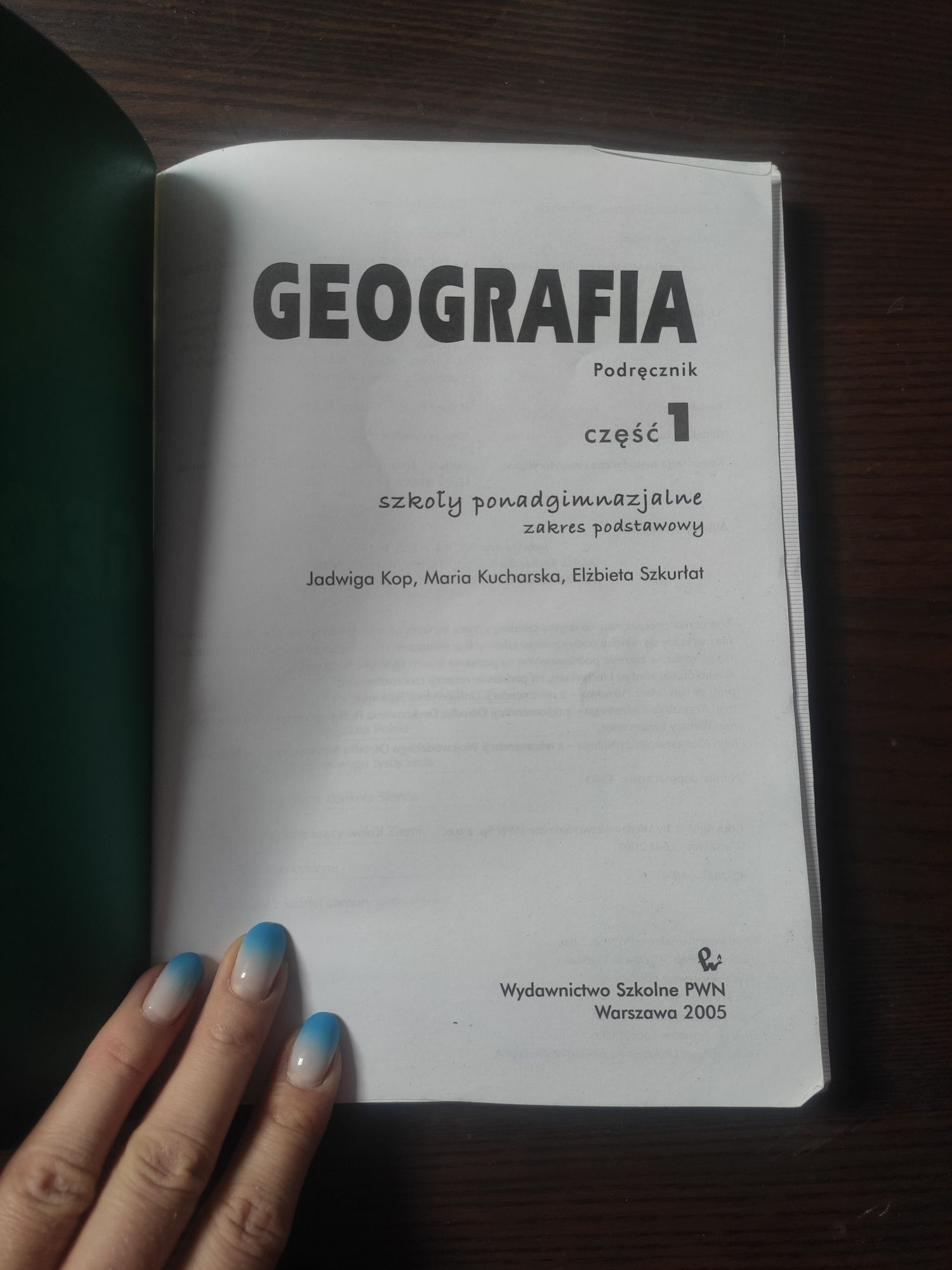 Podręcznik geografia 1 i 2 część liceum