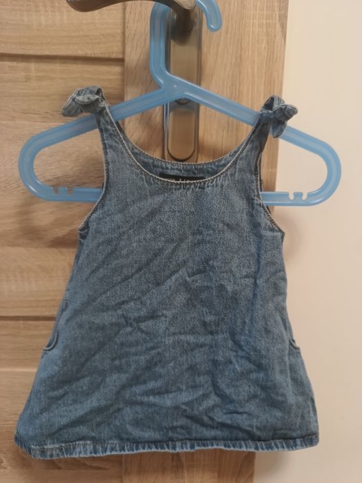Niemowlęca jeansowa sukienka baby girl 3-6 miesięcy 68cm