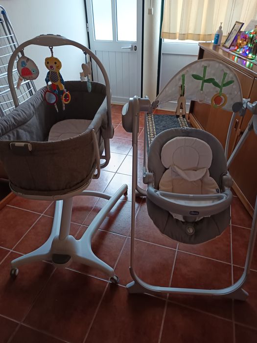 Berço Chicco, cadeira/baloiço Chico usado