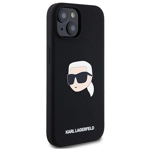 Etui Karl Lagerfeld Silicone Karl Head Print MagSafe na iPhone 15/6.1"