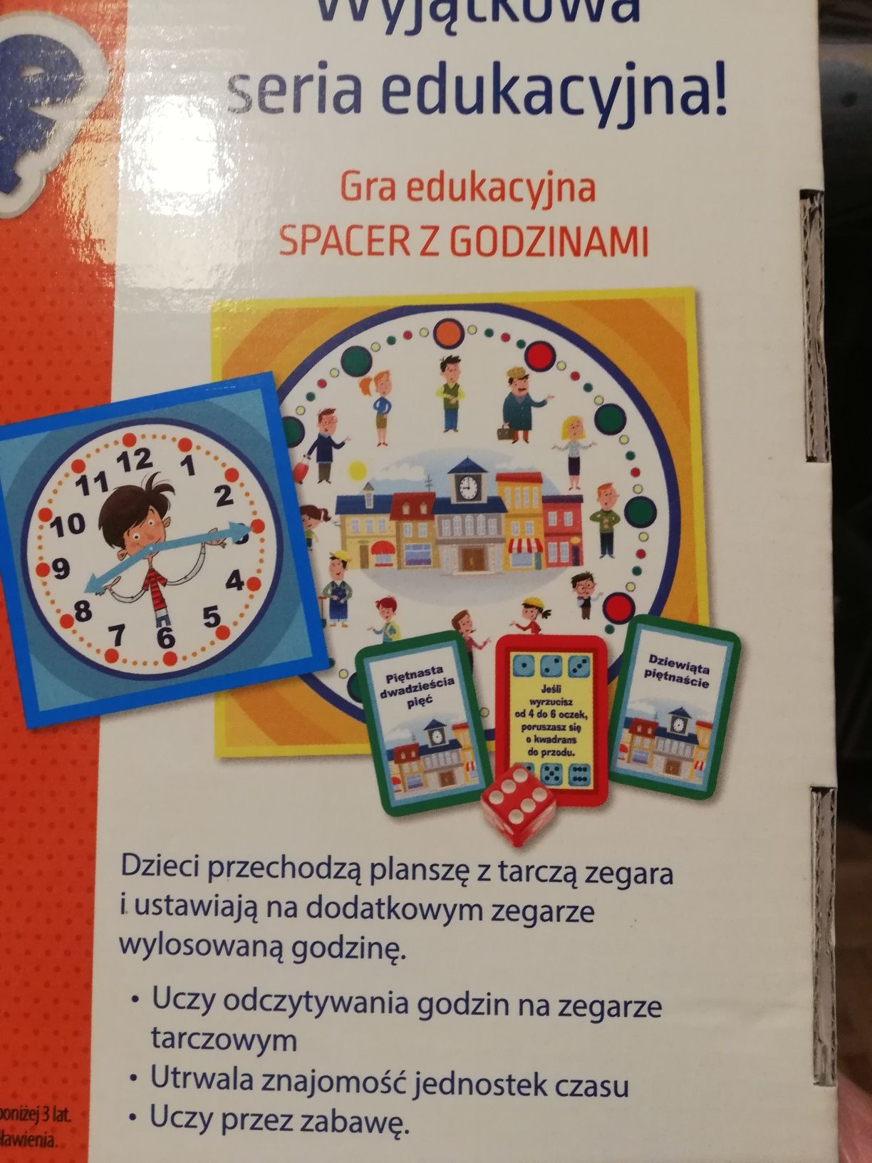 Gra edukacyjna Poznaję zegar Zielona Sowa