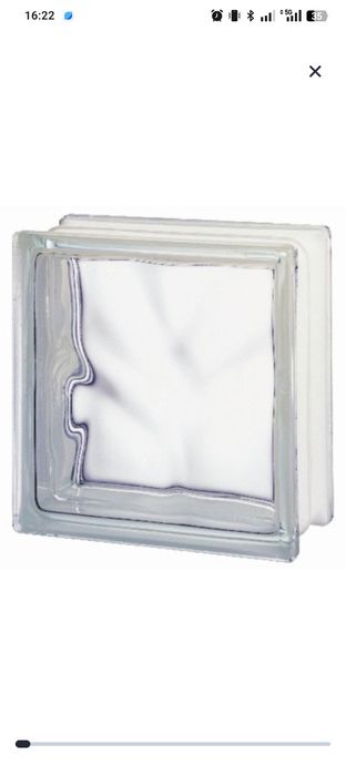 Bloco de vidro neutro 19 X 19 X 8 cm Transparente