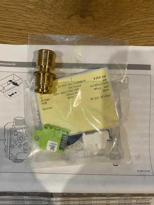 Zestaw przezbrojeniowy na LPG do Bosch GC5x00iW24P