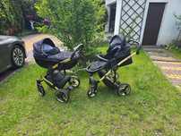JUNAMA Diamond S LINE CZARNY Wózek 2w1