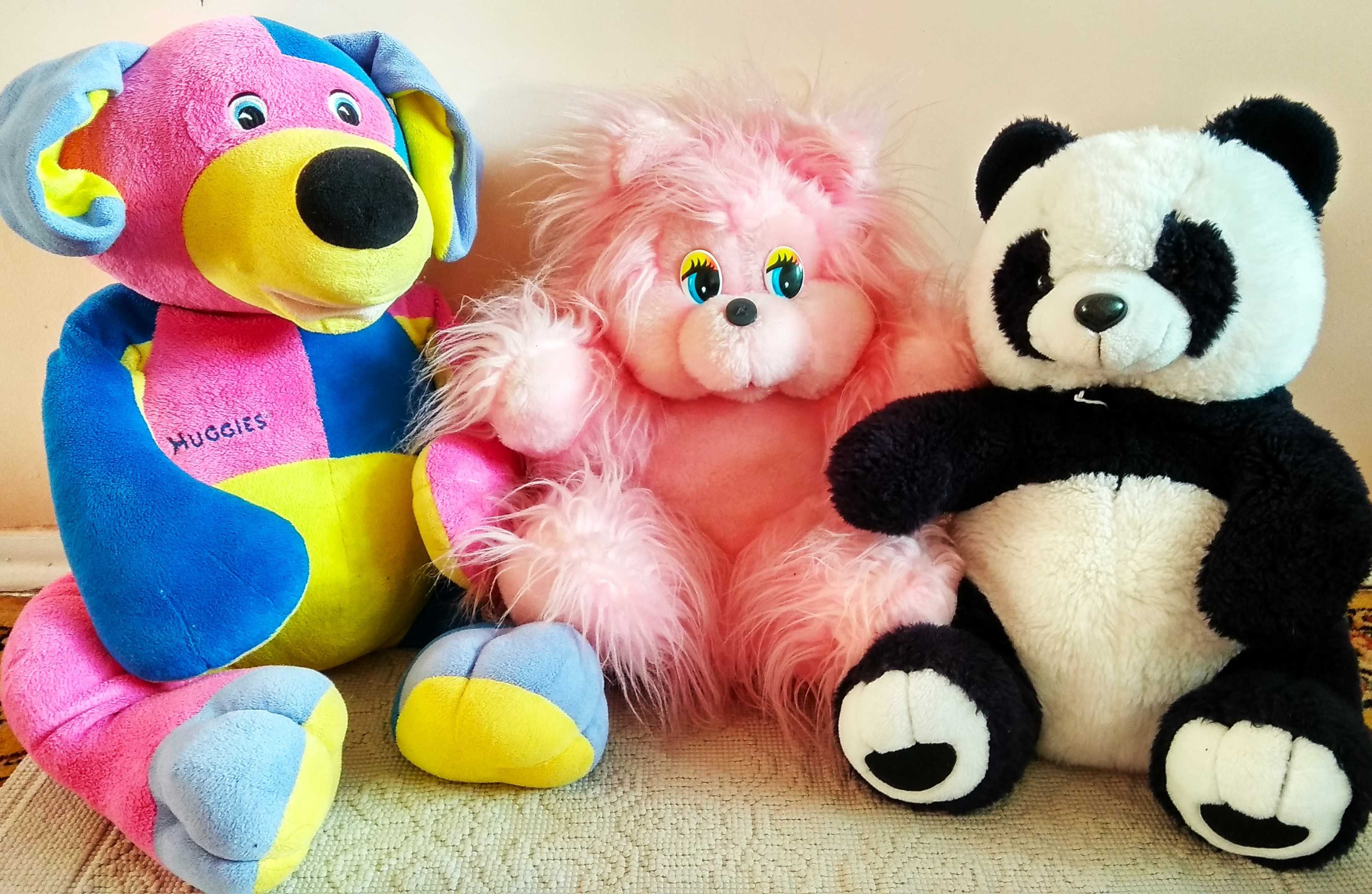 игрушки мягкие большие одним лотом. кукла + динозаврик.