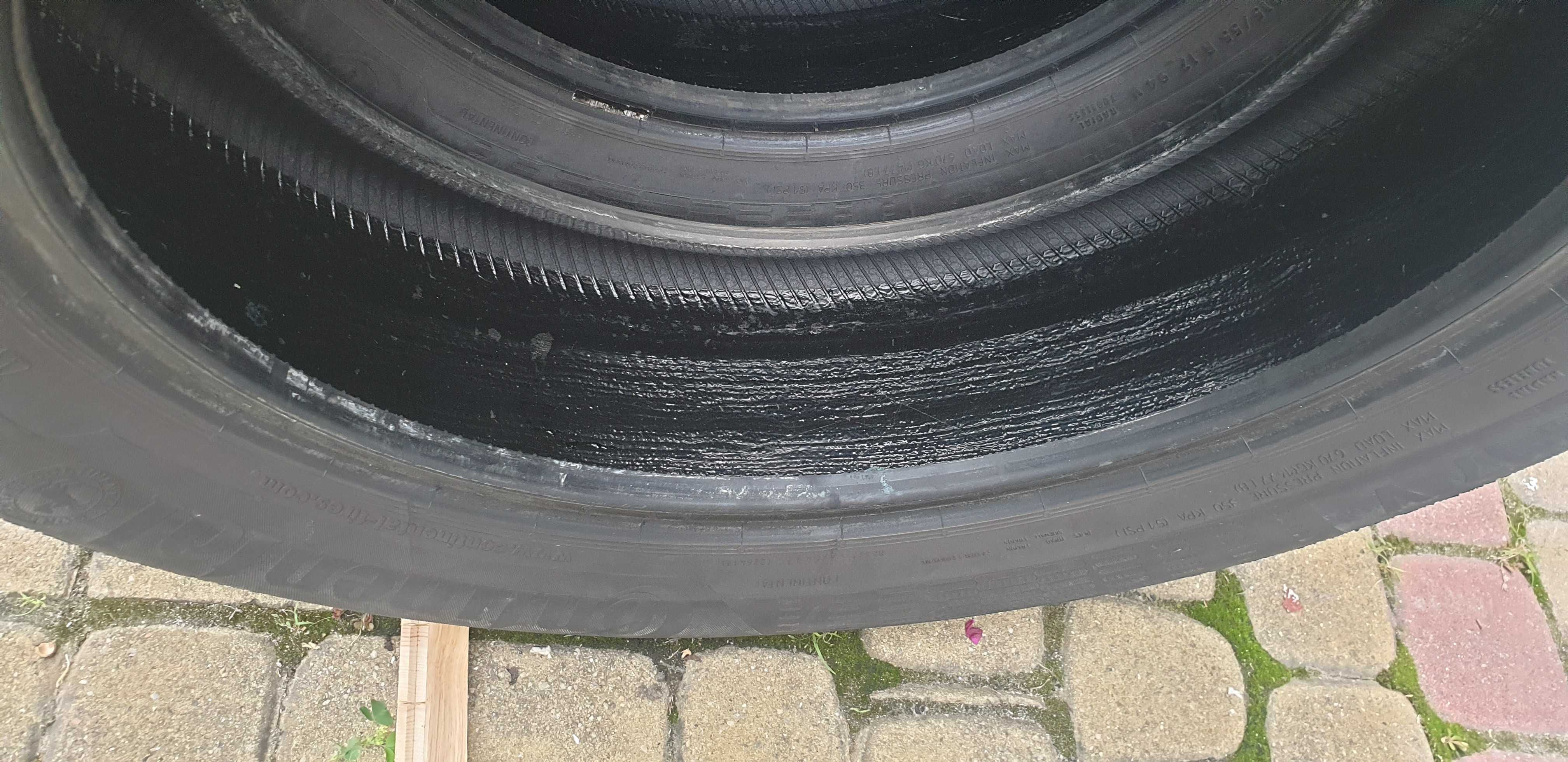 Sprzedam 4 używane opony Continental 215/55R17, stan dobry