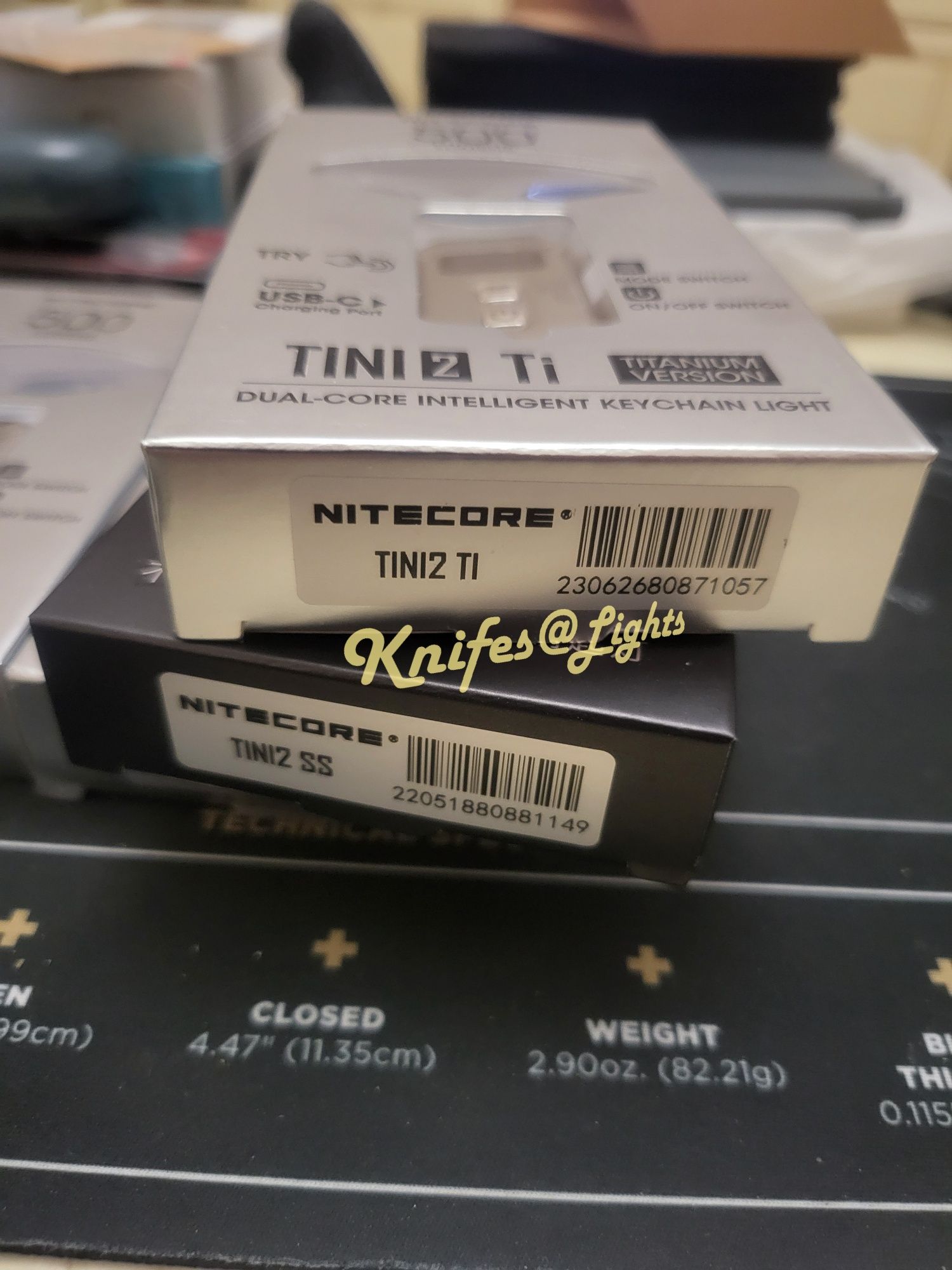 Nitecore Tini2 Ti, SS Black, наключні ліхтарики