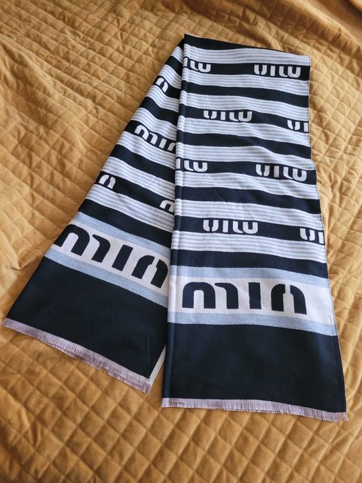 Szalik dwustronny zimowy kaszmirowy