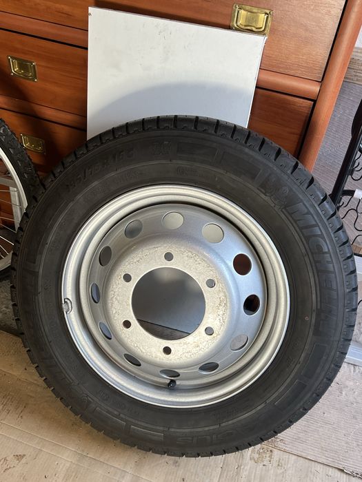 Michelin Agilis 195/75 R16C + felgi – komplet 6 kół, stan bardzo dobry