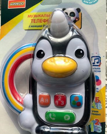 Игрушка развивающая телефон "Пингвин"