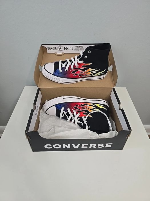 Converse All star 37.5 вогняні, flame, fire, A04715F chuck 70