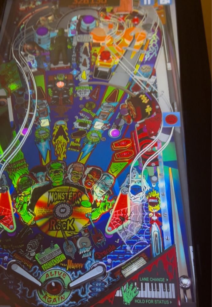 Mesa de pinball / flippers digital - conceito económico