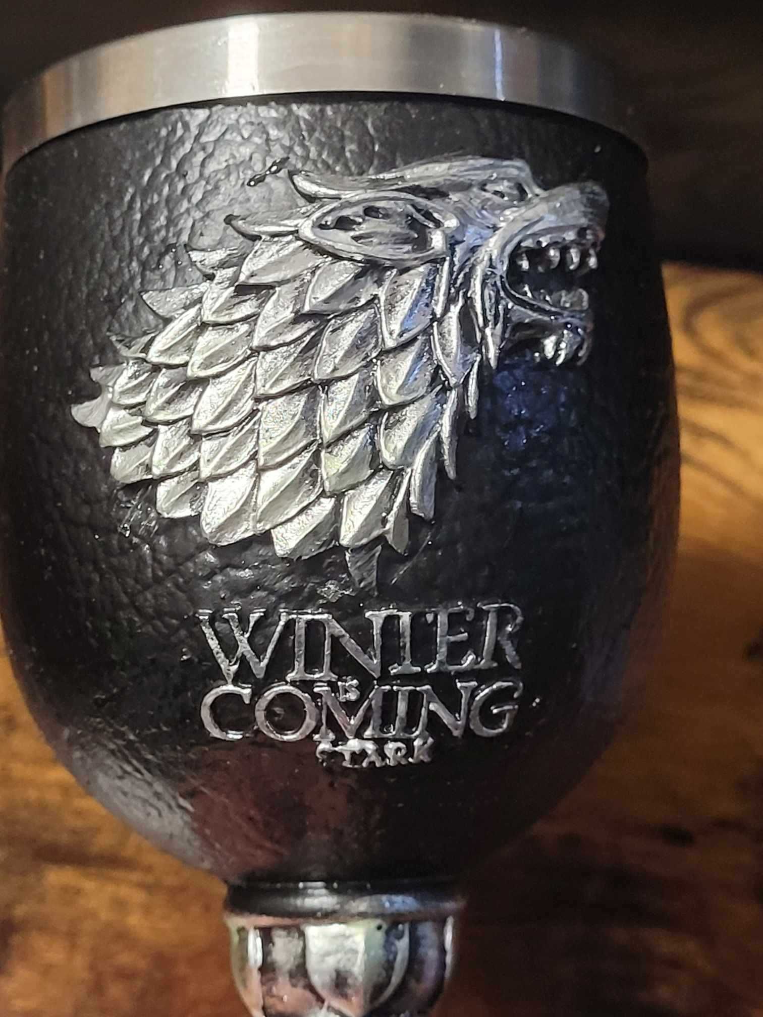 Kielich z Gry o Tron - Winter is comming