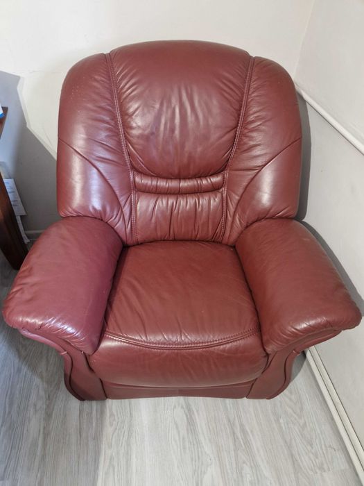Fotel skórzany x2