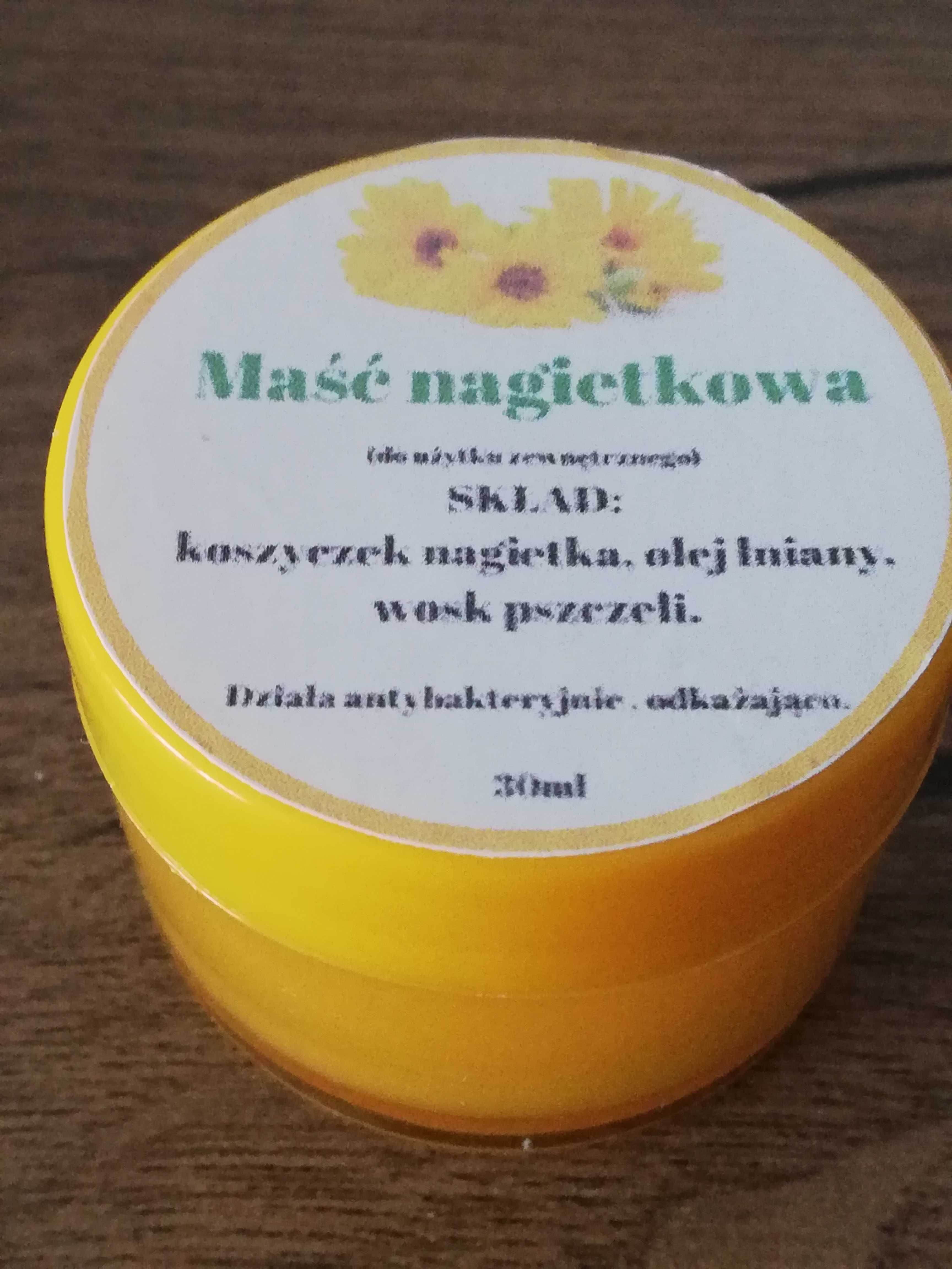 Zestaw maść nagietkowa,naturalna 30 ml i propolisowa 30ml