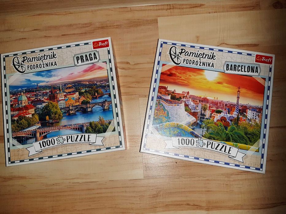 Puzzle Trefl Barcelona i Praga 2x1000 elementów