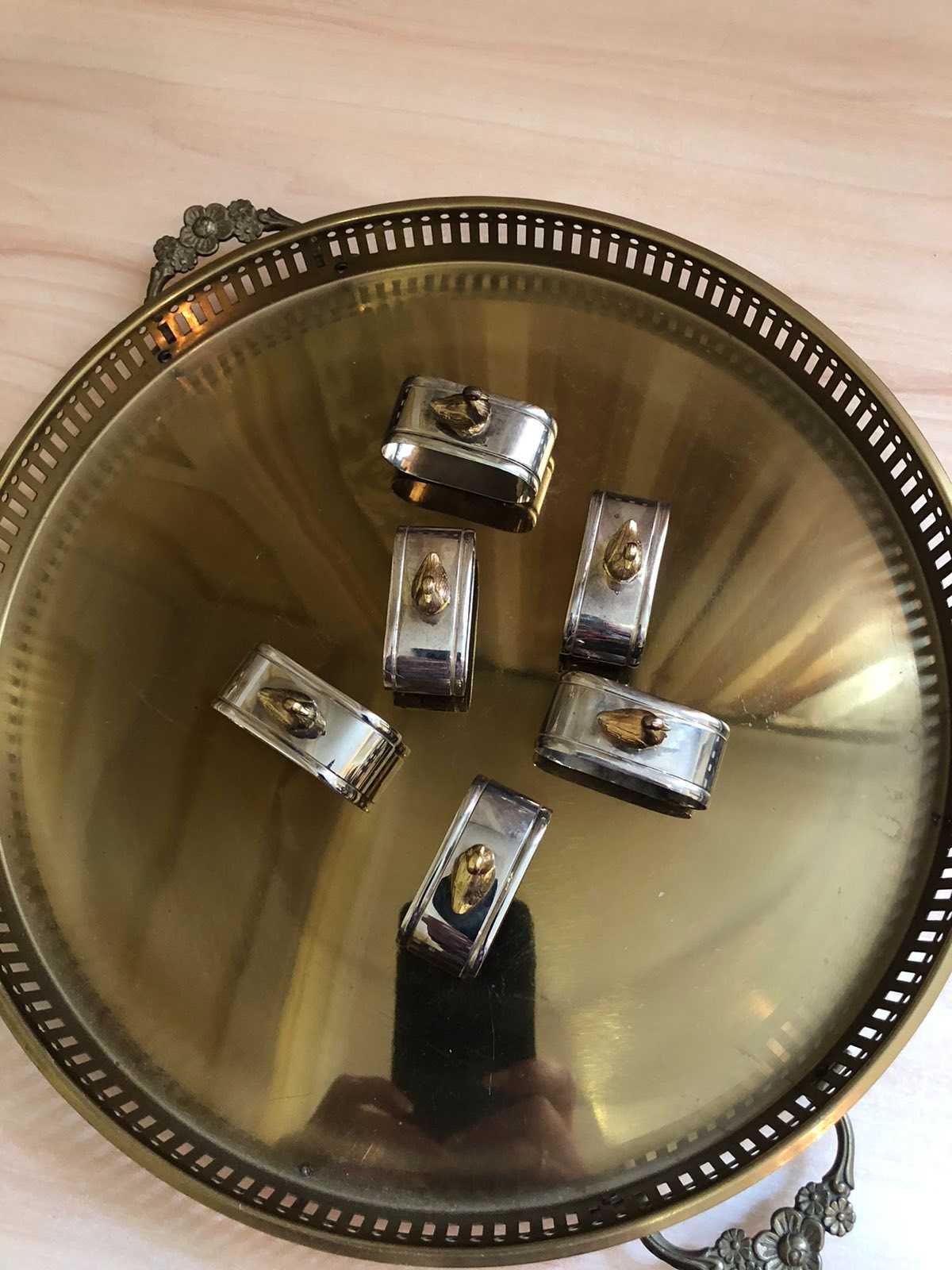 Поднос латунный.