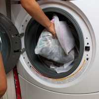 Bolsa rede malha p lavagem roupa maquina separação roupa GRANDE NOVO