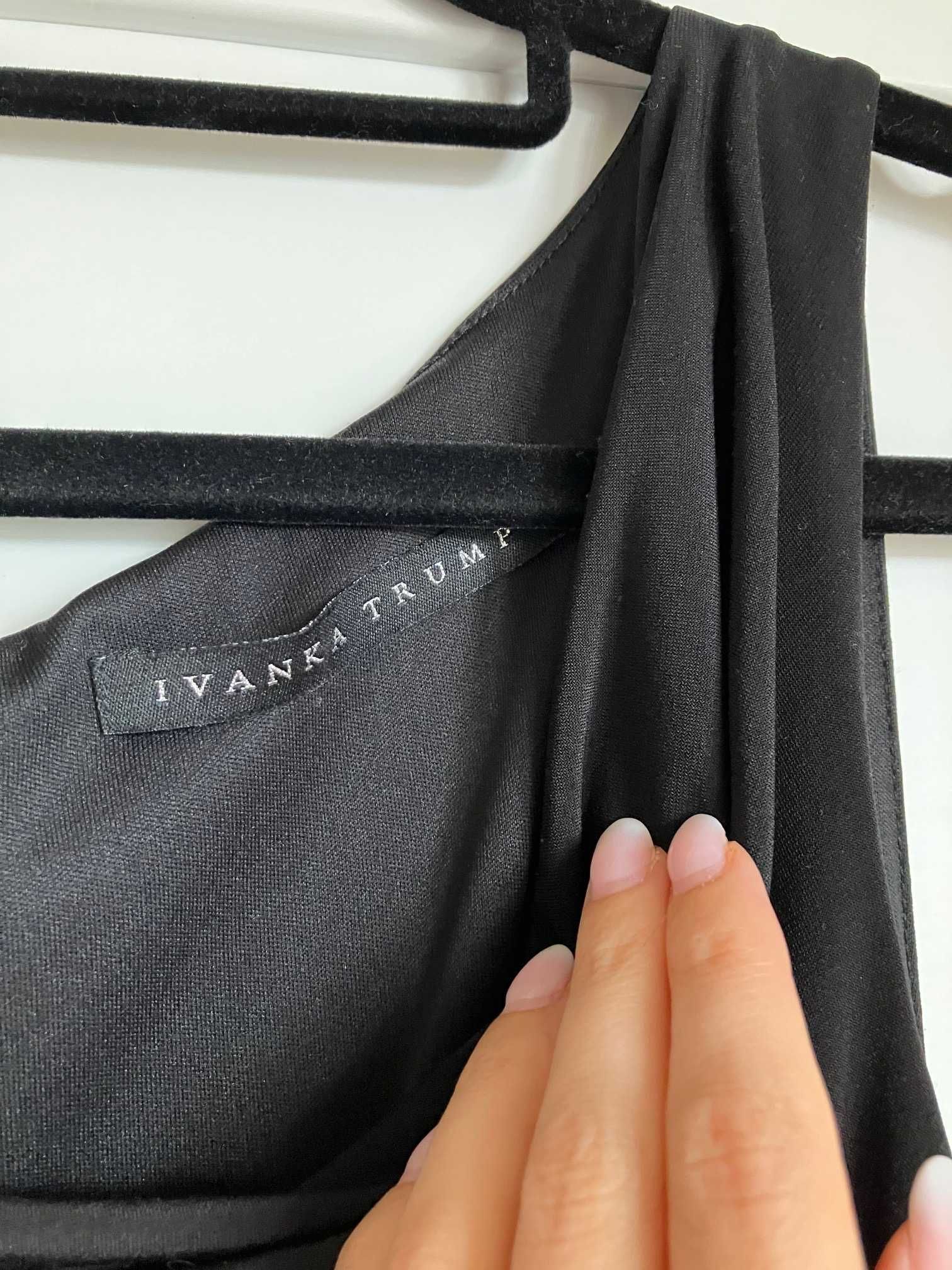 Czarny elegancki długi kombinezon Ivanka Trump L XL