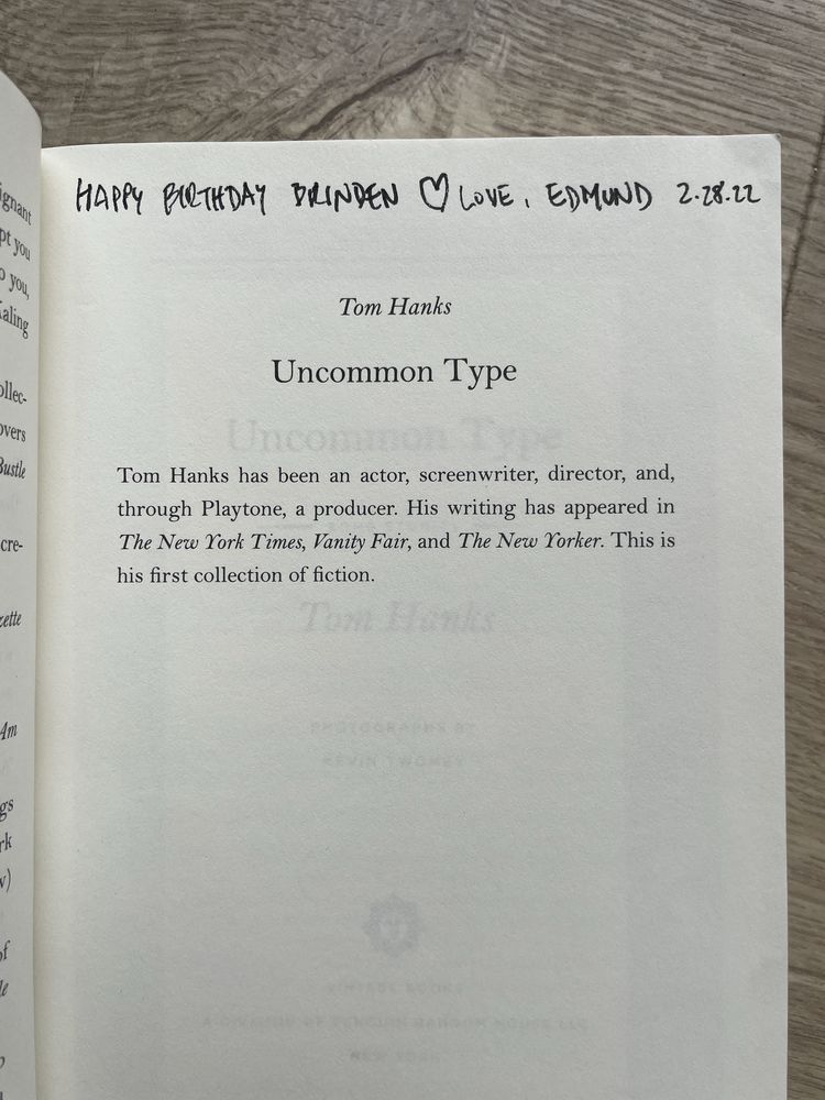 Uncommon Type Some Stories - Tom Hanks